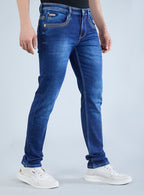 Smart Fit Royal Blue Slim Denim Jeans for Men