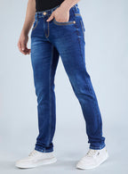 Smart Fit Royal Blue Slim Denim Jeans for Men