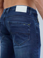 Smart Slim Fit Dark Indigo Blue Jeans for Men