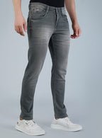 Smart Slim Fit Grey Wash Denim Jean