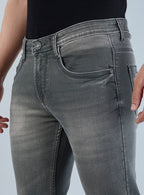 Smart Slim Fit Grey Wash Denim Jean