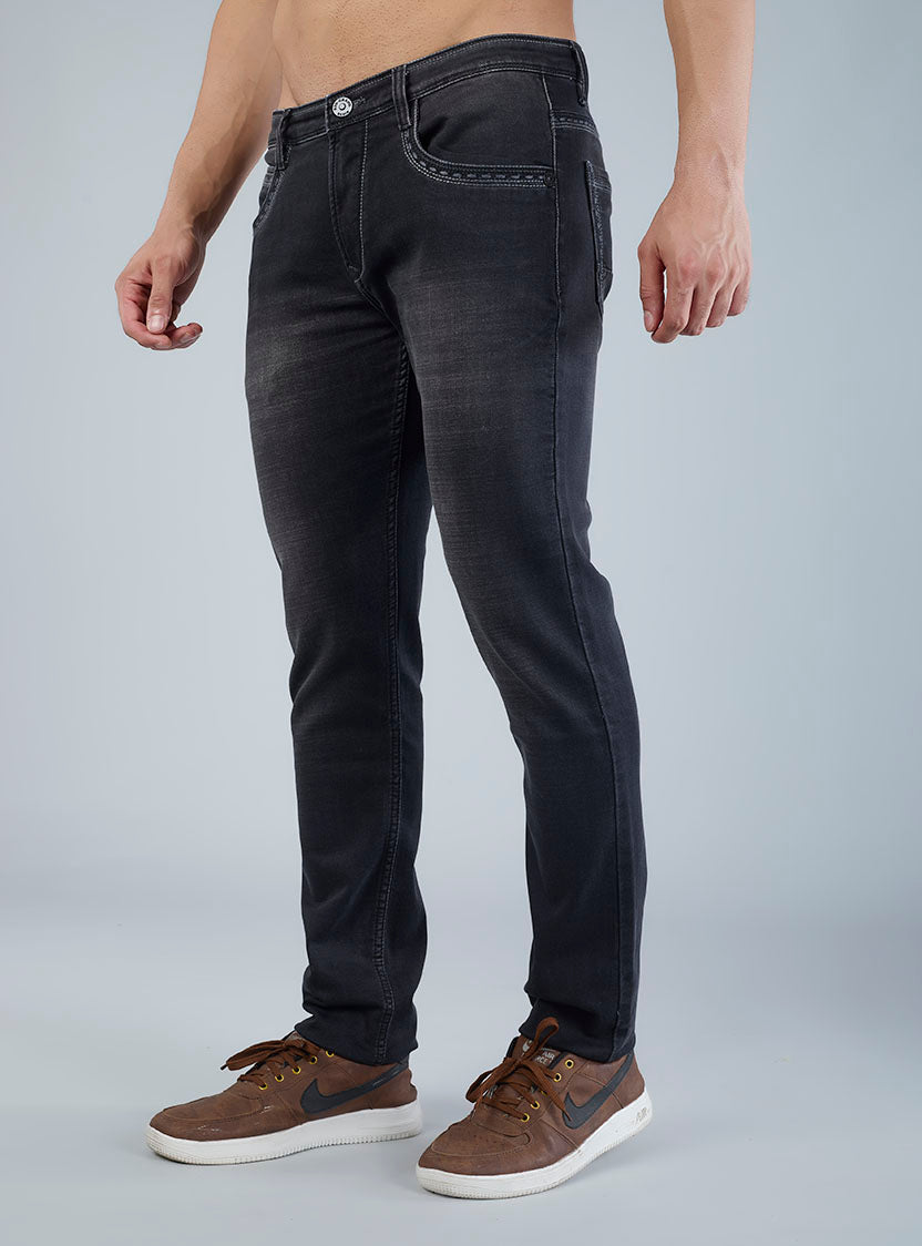 Charcoal Black Denim Wash Jeans