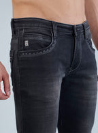Charcoal Black Denim Wash Jeans