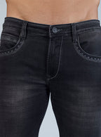 Charcoal Black Denim Wash Jeans