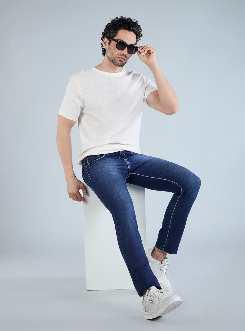 Dark Indigo Denim Wash Jeans