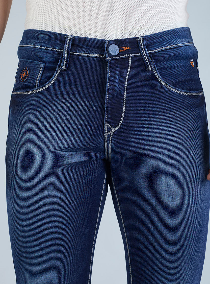 Dark Indigo Denim Wash Jeans