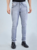 Riogrand Men's Premium Light Grey Denim Jeans for Men
