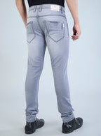 Riogrand Men's Premium Light Grey Denim Jeans for Men