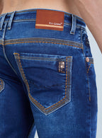 Riogrand Men's Premium Classic Blue Washed Denim Jeans for Men