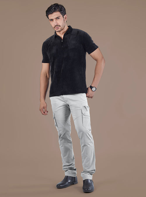 Men's Mid-Rise Cotton Cargo Pants
