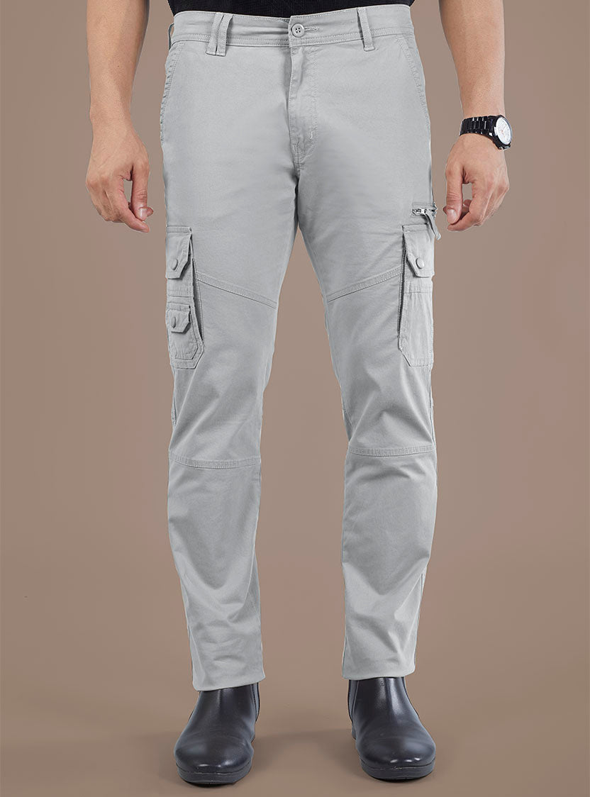 Men's Mid-Rise Cotton Cargo Pants