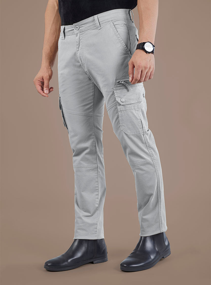 Men's Mid-Rise Cotton Cargo Pants