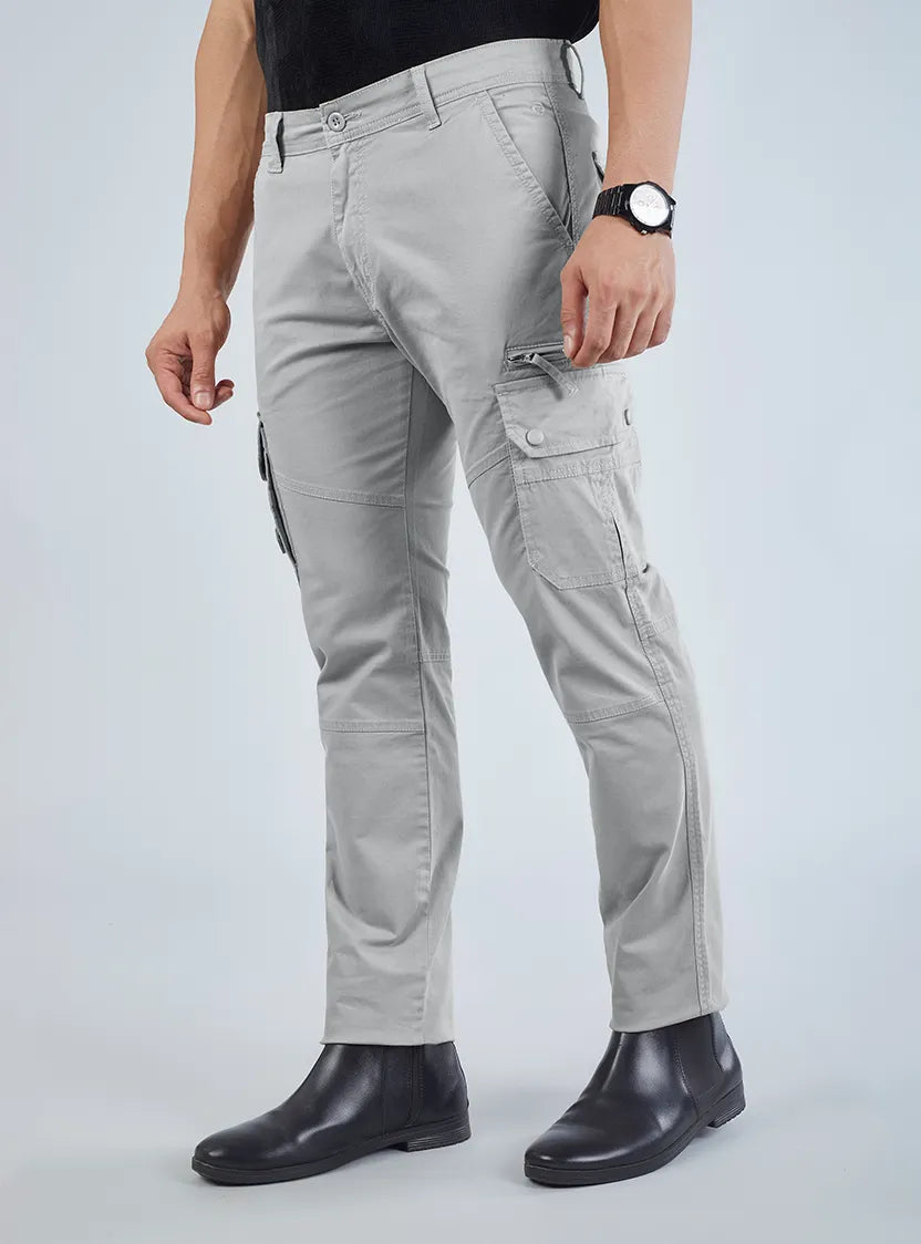 Men's Mid-Rise Cotton Cargo Pants