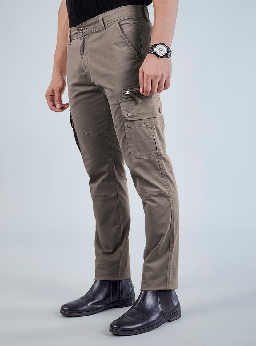 Men's Mid-Rise Cotton Cargo Pants