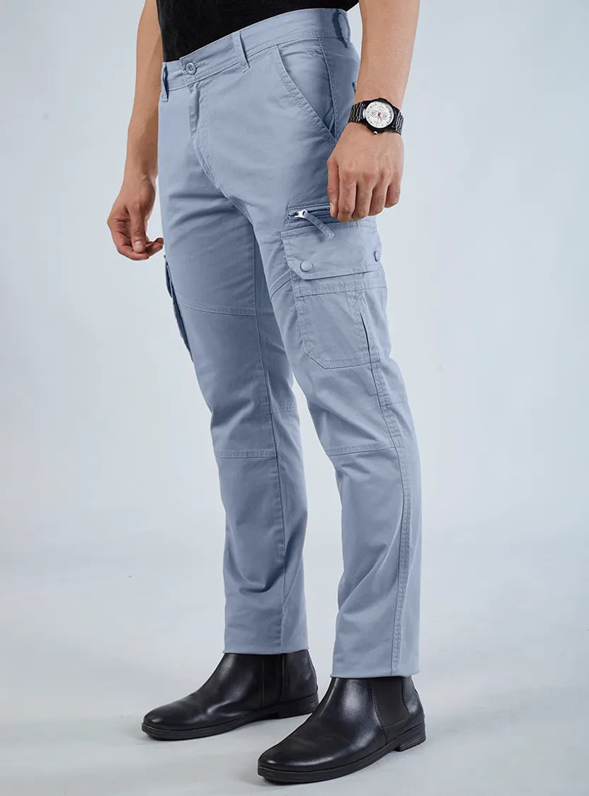 Men's Mid-Rise Cotton Cargo Pants