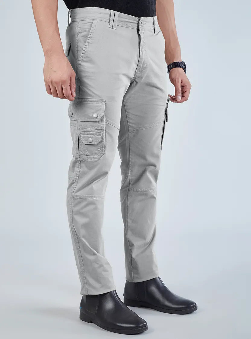 Men's Mid-Rise Cotton Cargo Pants