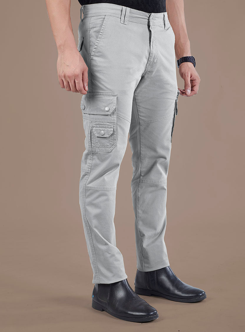 Men's Mid-Rise Cotton Cargo Pants