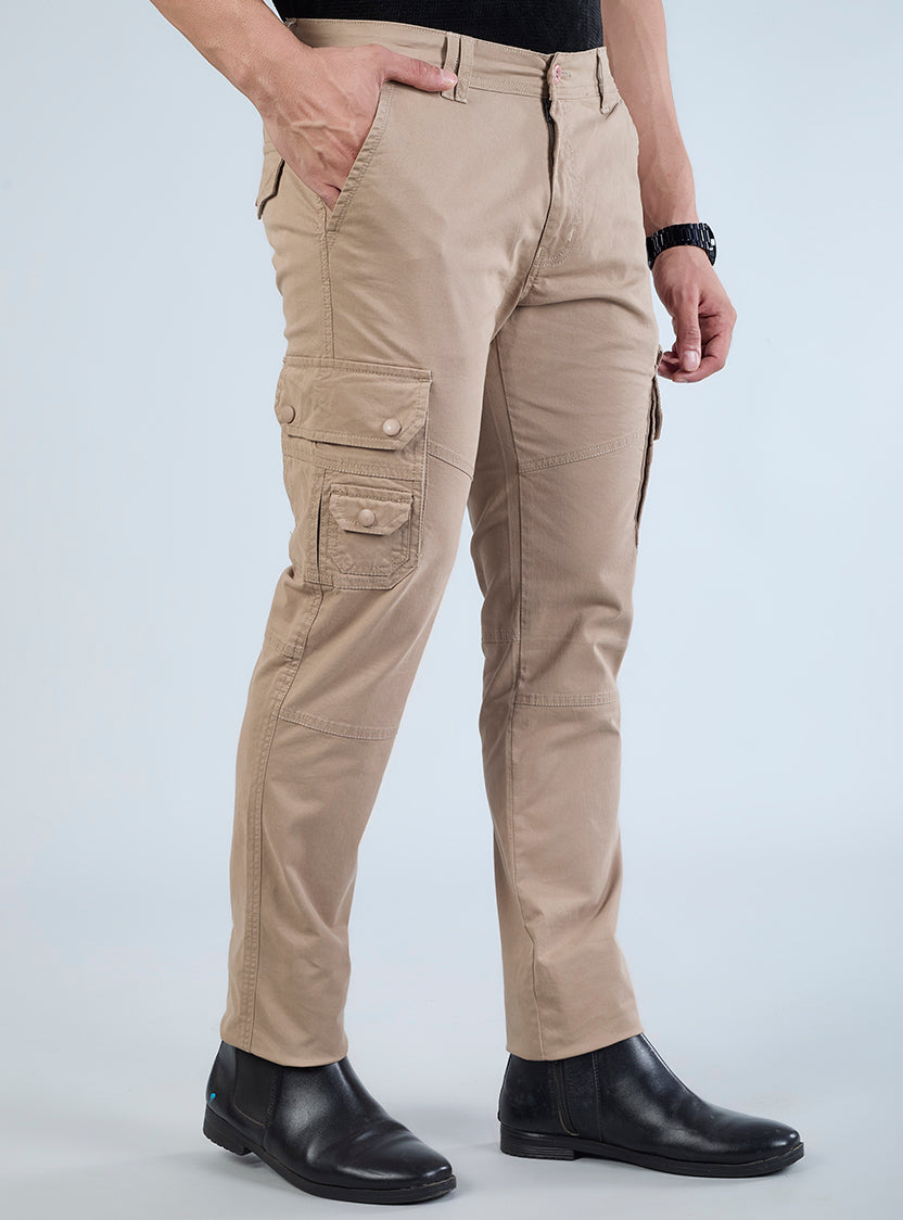 Men's Mid-Rise Cotton Cargo Pants