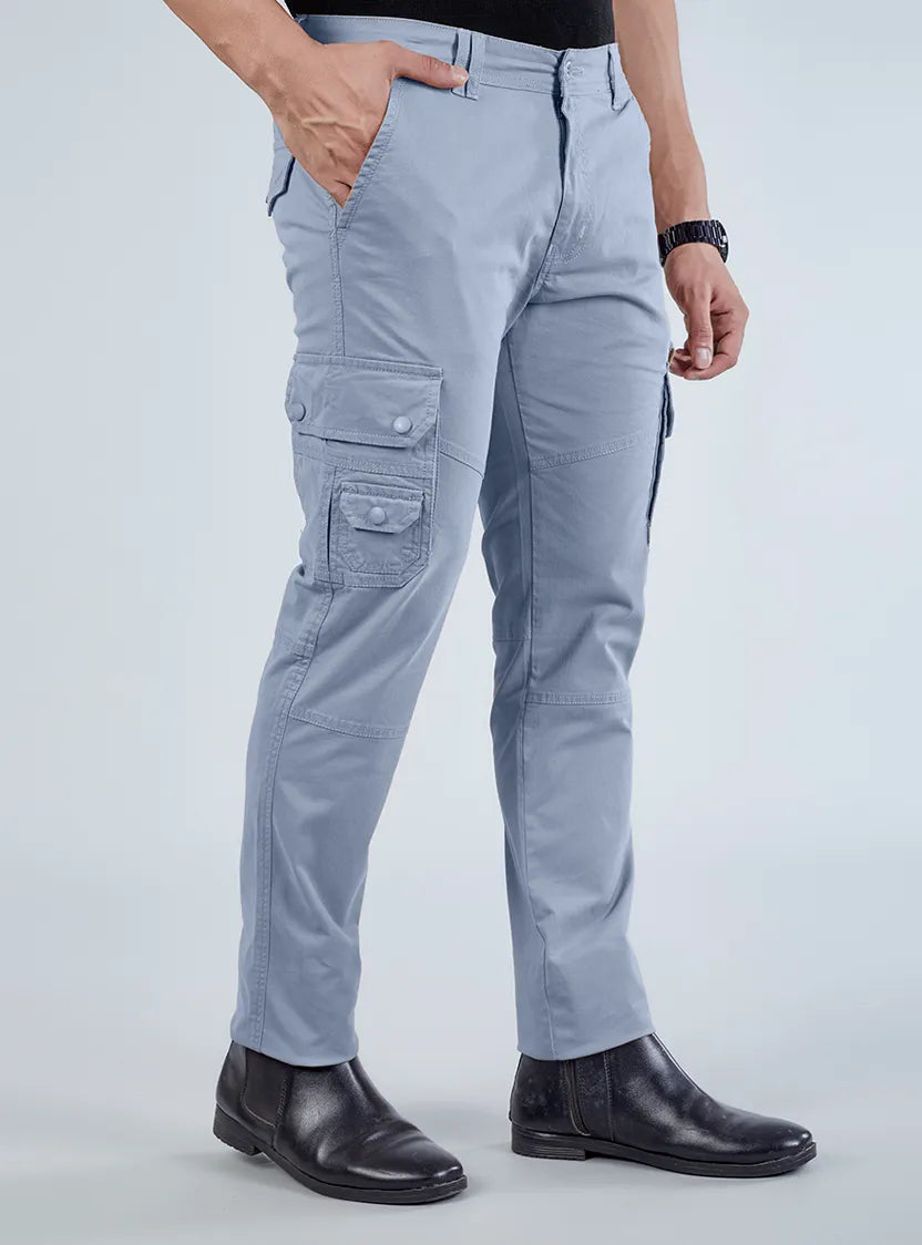 Men's Mid-Rise Cotton Cargo Pants