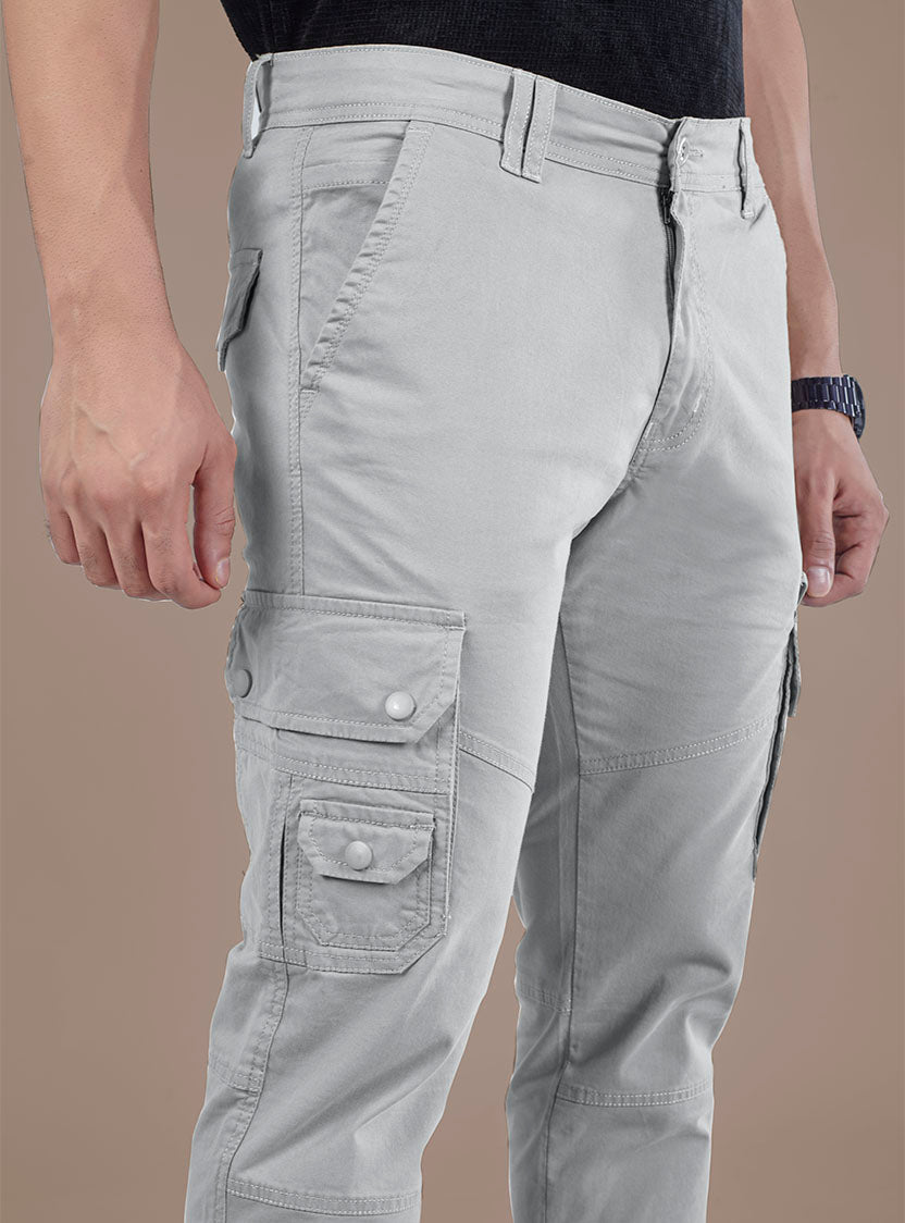 Men's Mid-Rise Cotton Cargo Pants