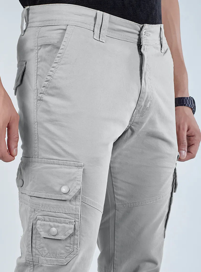 Men's Mid-Rise Cotton Cargo Pants