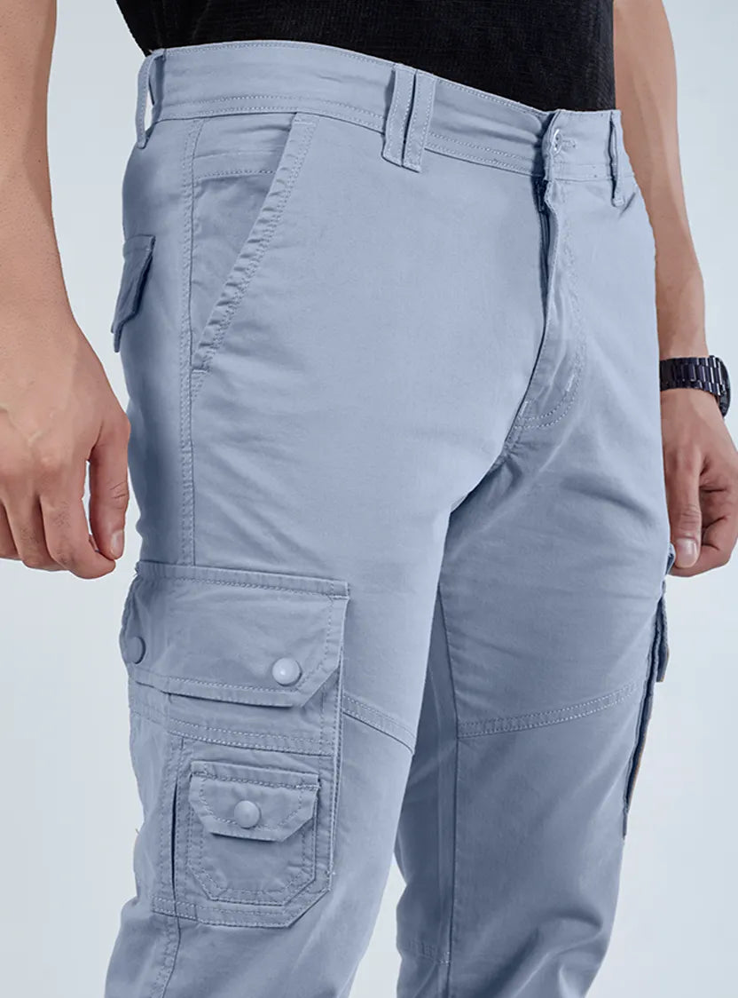 Men's Mid-Rise Cotton Cargo Pants