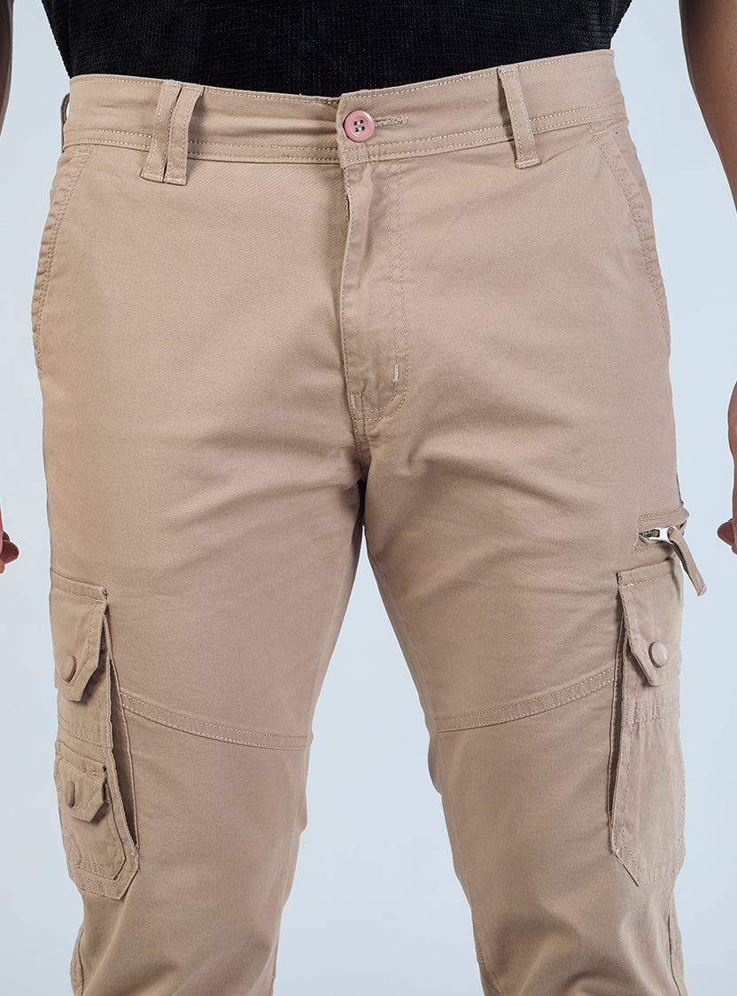 Men's Mid-Rise Cotton Cargo Pants