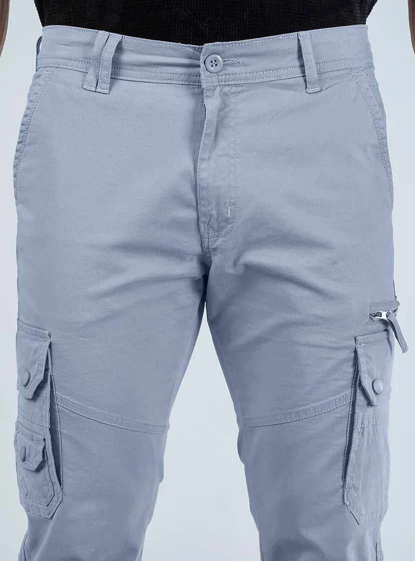 Men's Mid-Rise Cotton Cargo Pants