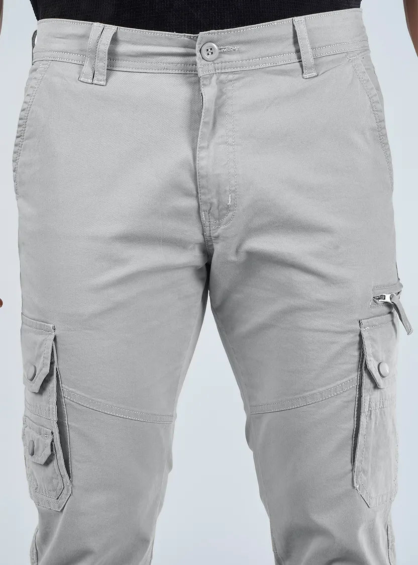 Men's Mid-Rise Cotton Cargo Pants