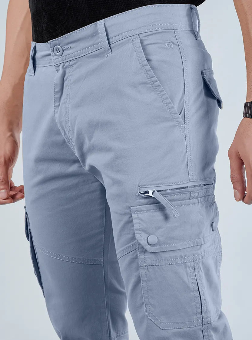 Men's Mid-Rise Cotton Cargo Pants