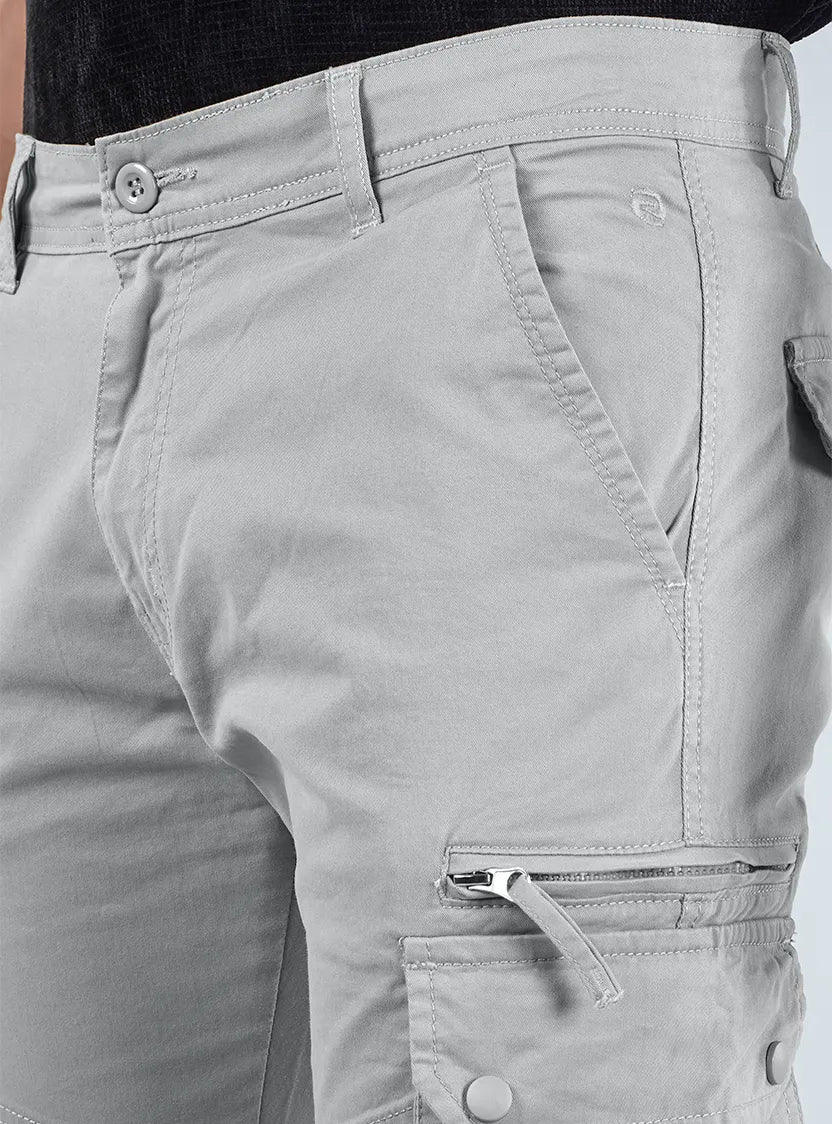 Men's Mid-Rise Cotton Cargo Pants