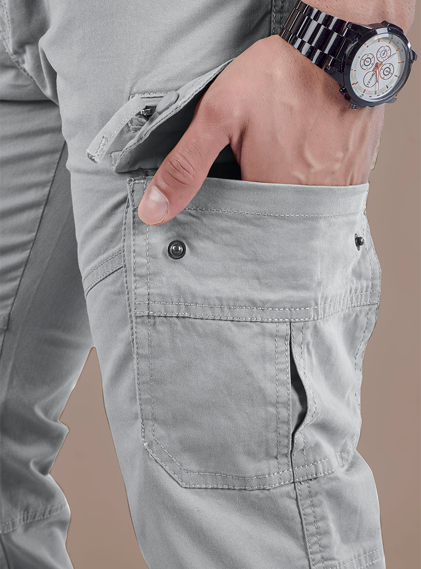 Men's Mid-Rise Cotton Cargo Pants