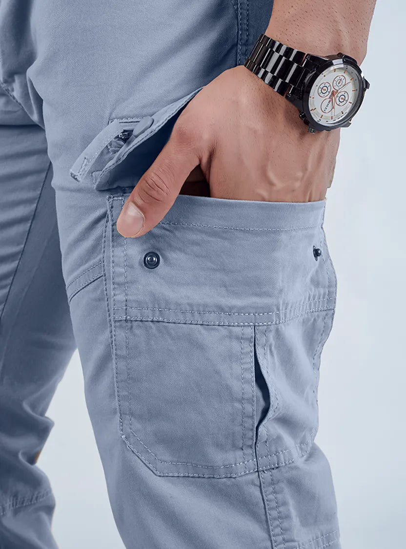 Men's Mid-Rise Cotton Cargo Pants
