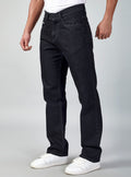 Black Faded Relaxed Fit  Denim Jeans for Men