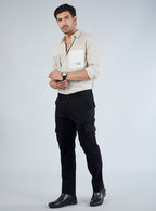 Men's Mid-Rise Cotton Cargo Pants