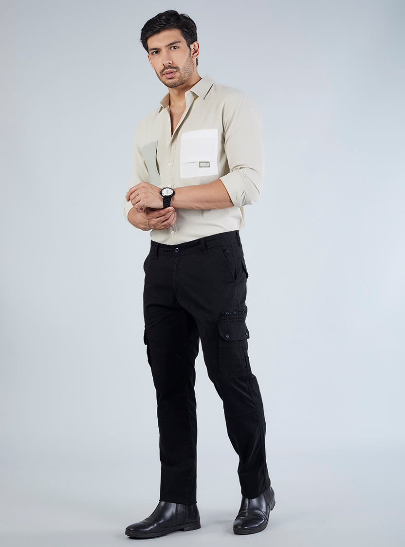Men's Mid-Rise Cotton Cargo Pants