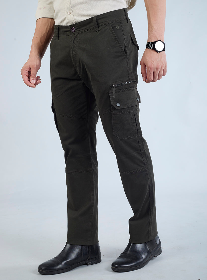 Men's Mid-Rise Cotton Cargo Pants