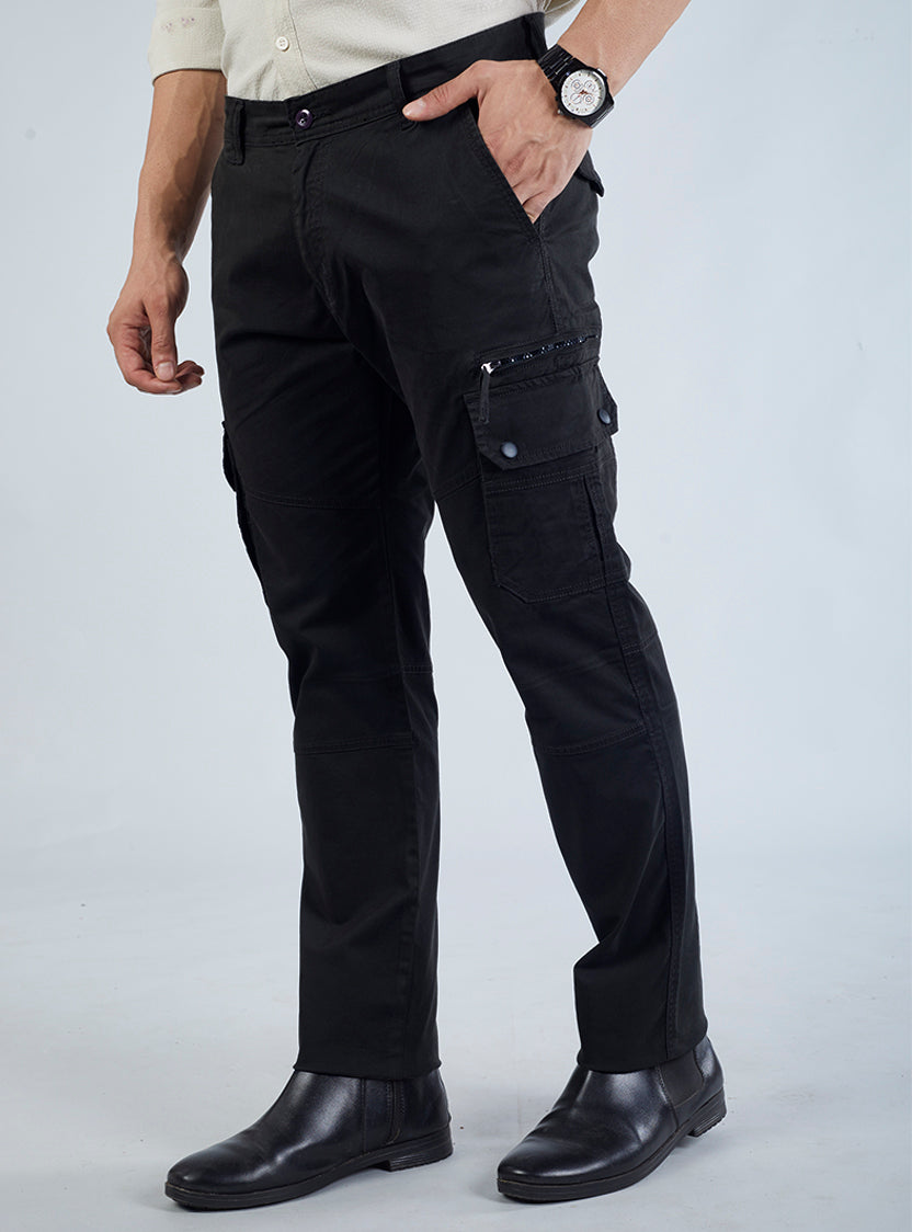 Men's Mid-Rise Cotton Cargo Pants