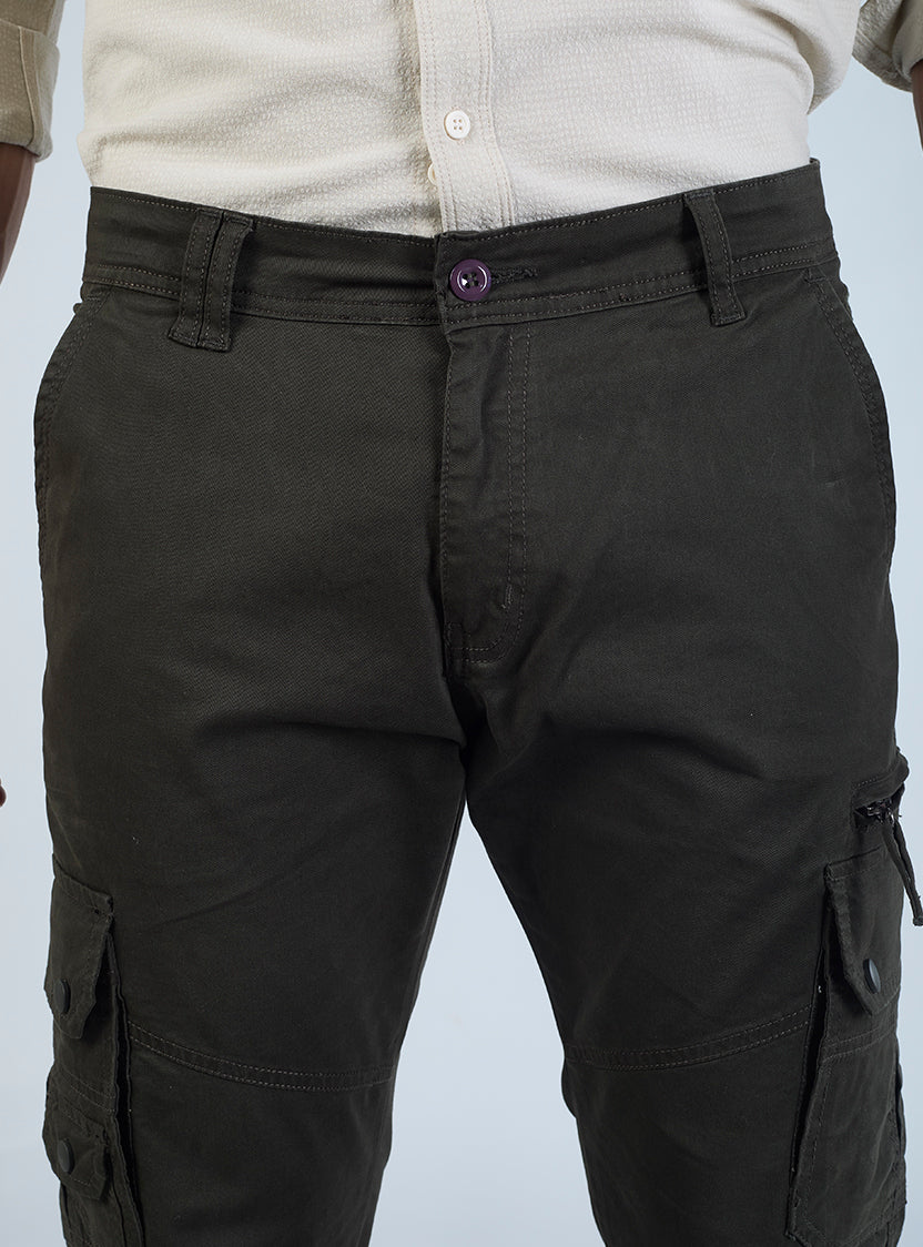 Men's Mid-Rise Cotton Cargo Pants