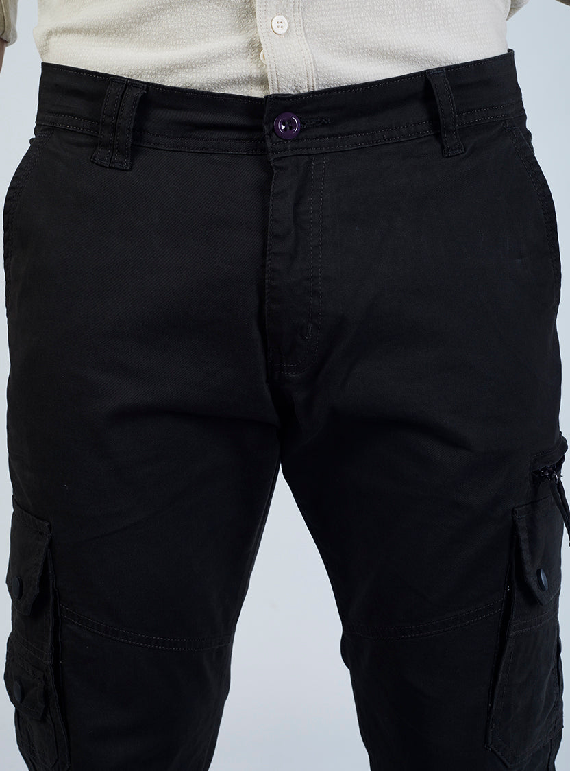 Men's Mid-Rise Cotton Cargo Pants