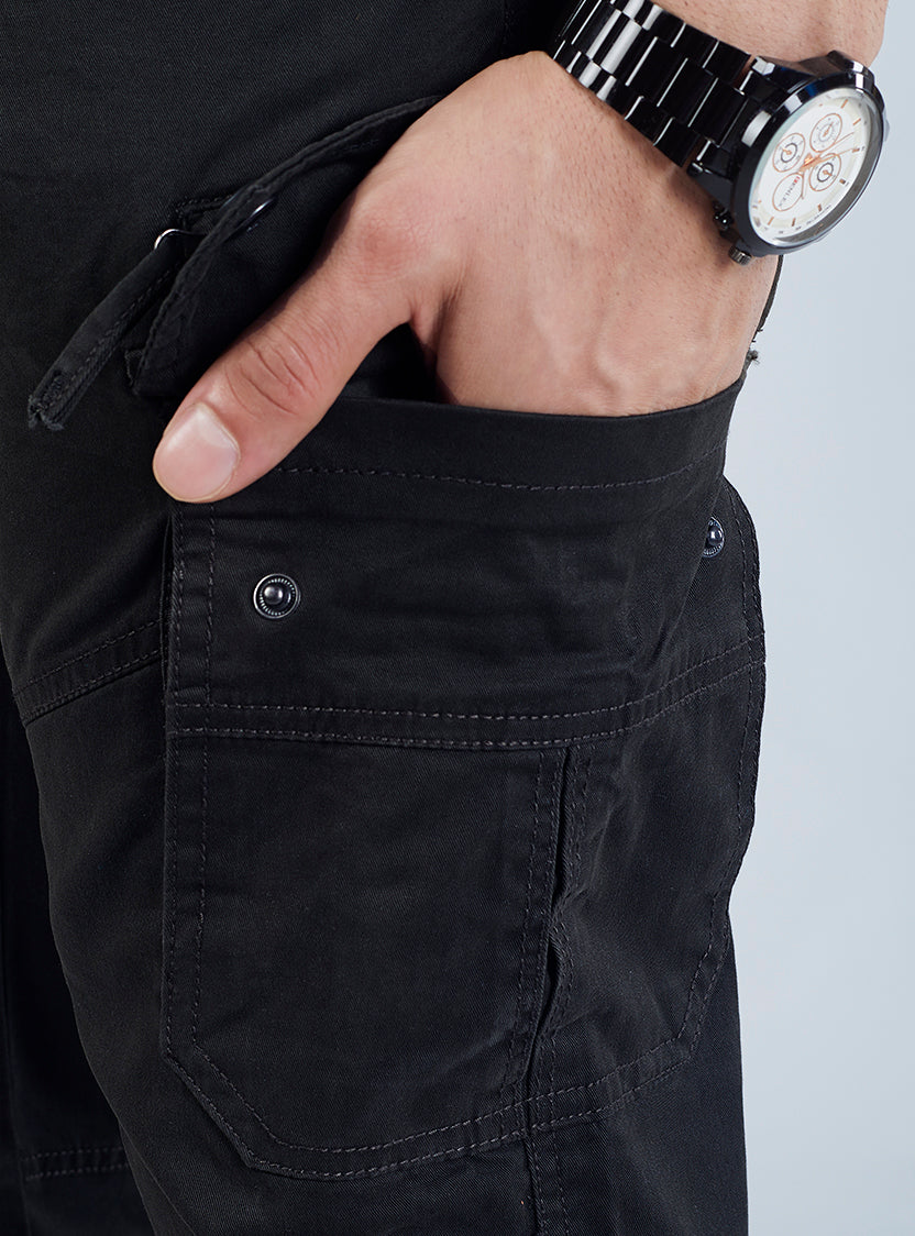 Men's Mid-Rise Cotton Cargo Pants