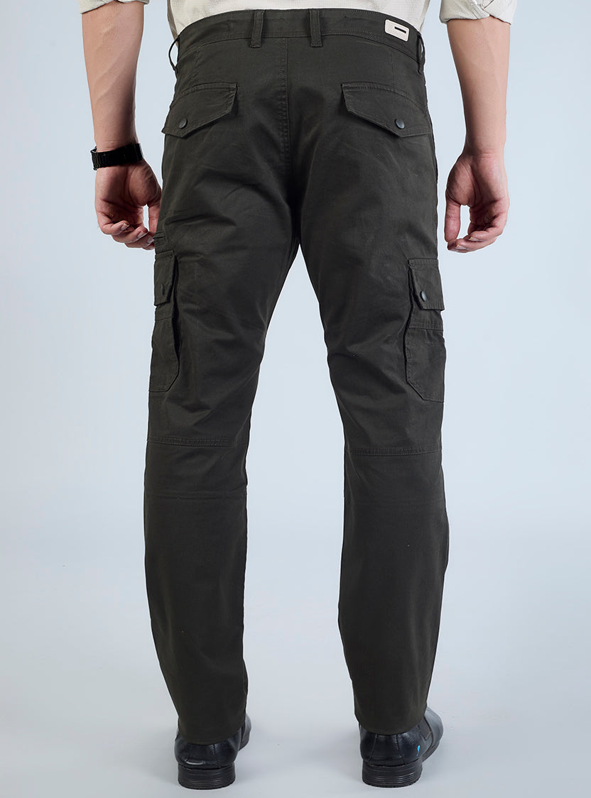 Men's Mid-Rise Cotton Cargo Pants