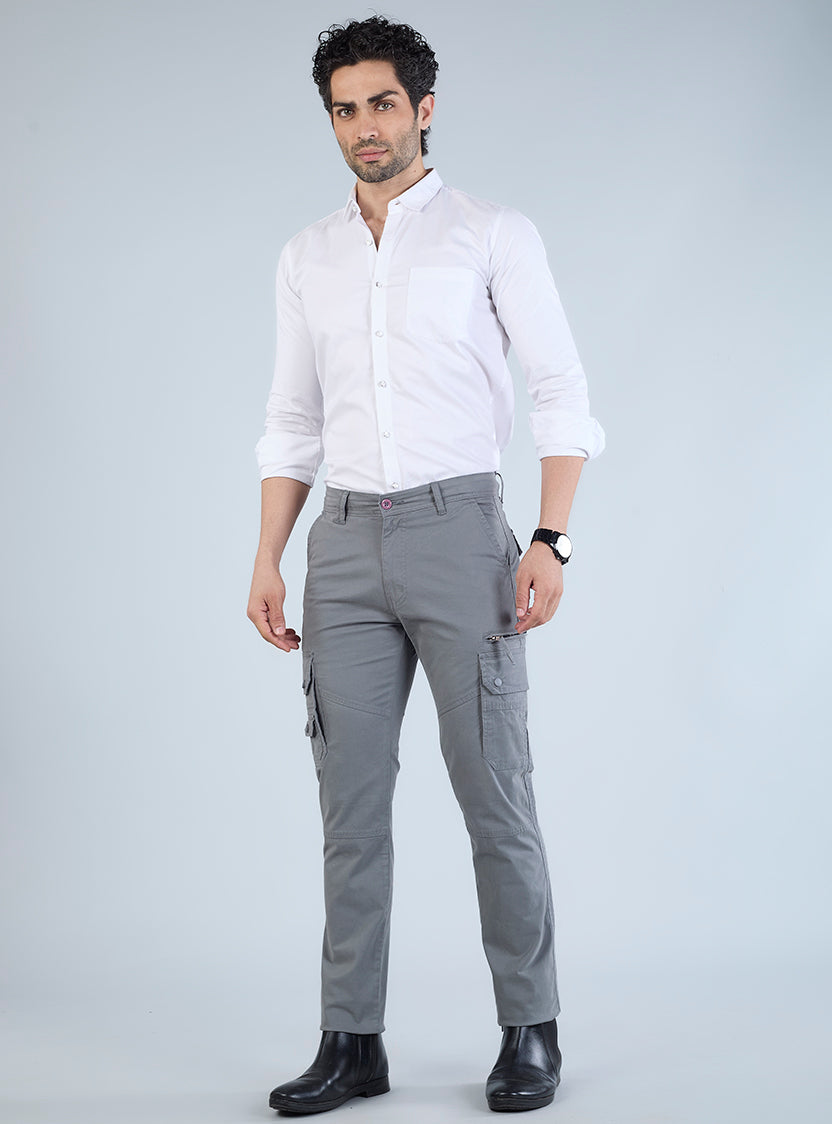 Men's Mid-Rise Cotton Cargo Pants