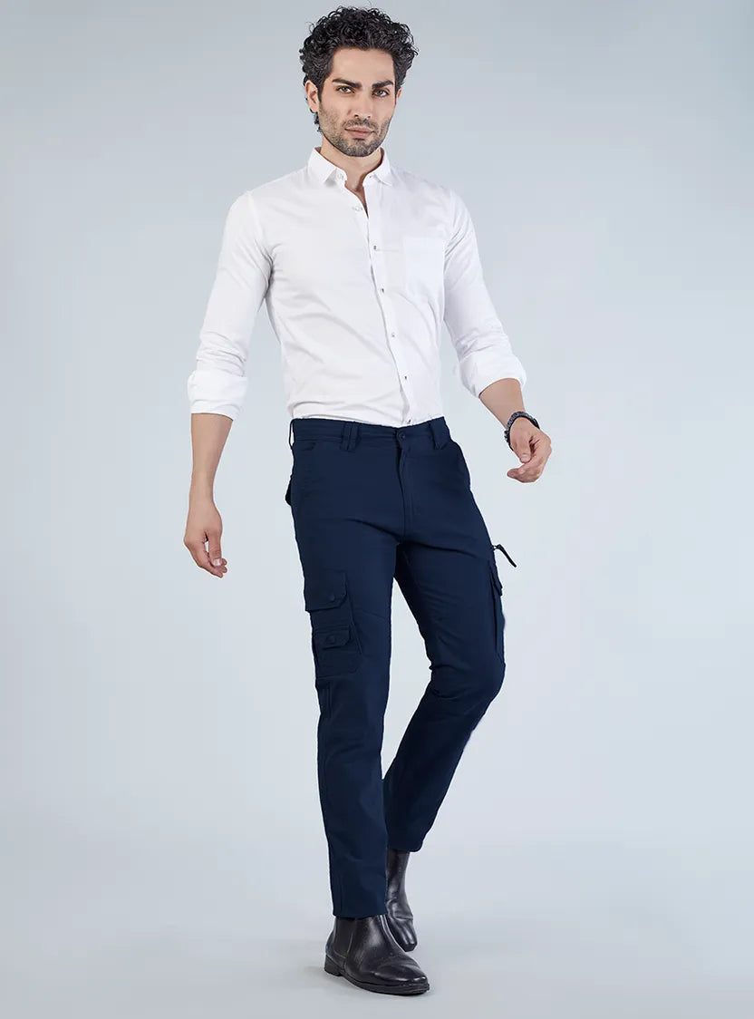 Men's Mid-Rise Cotton Cargo Pants
