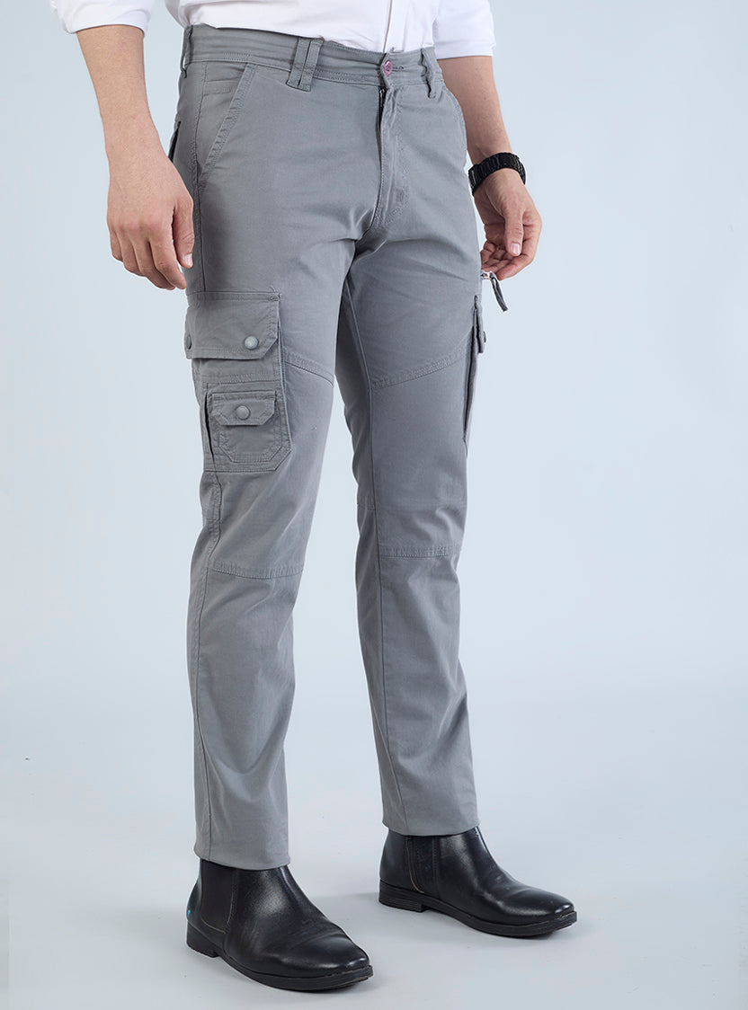 Men's Mid-Rise Cotton Cargo Pants