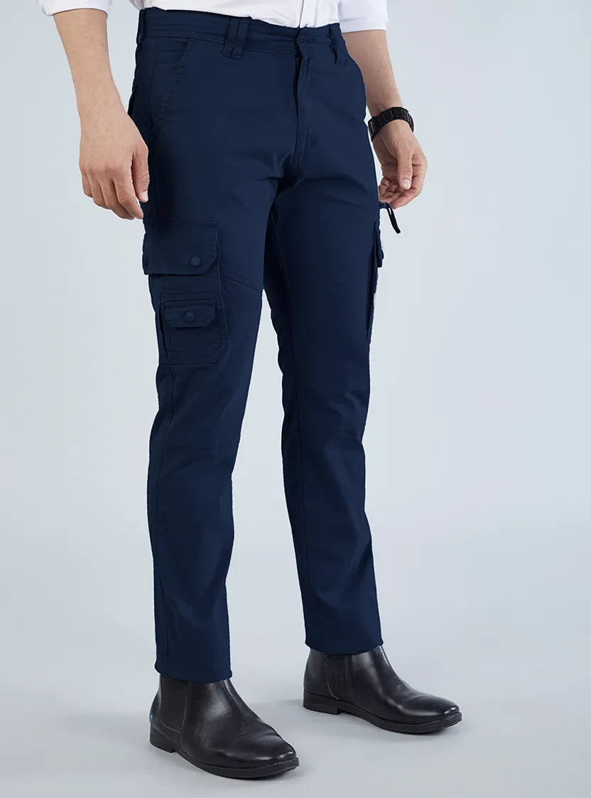 Men's Mid-Rise Cotton Cargo Pants
