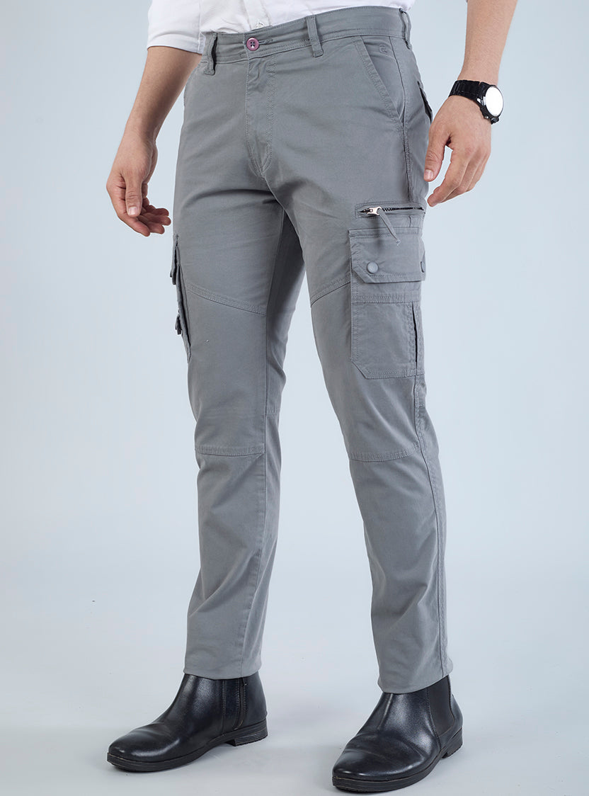 Men's Mid-Rise Cotton Cargo Pants