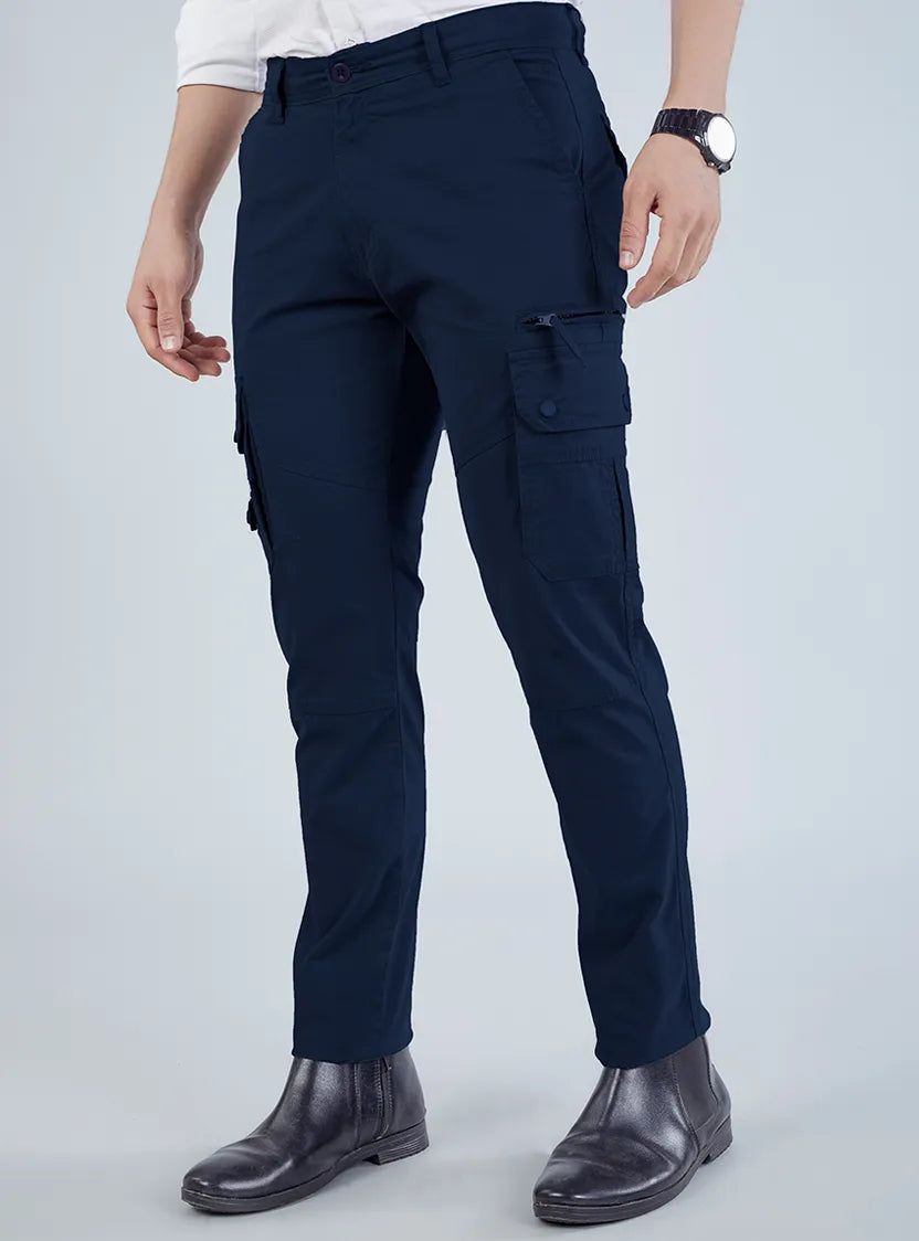 Men's Mid-Rise Cotton Cargo Pants