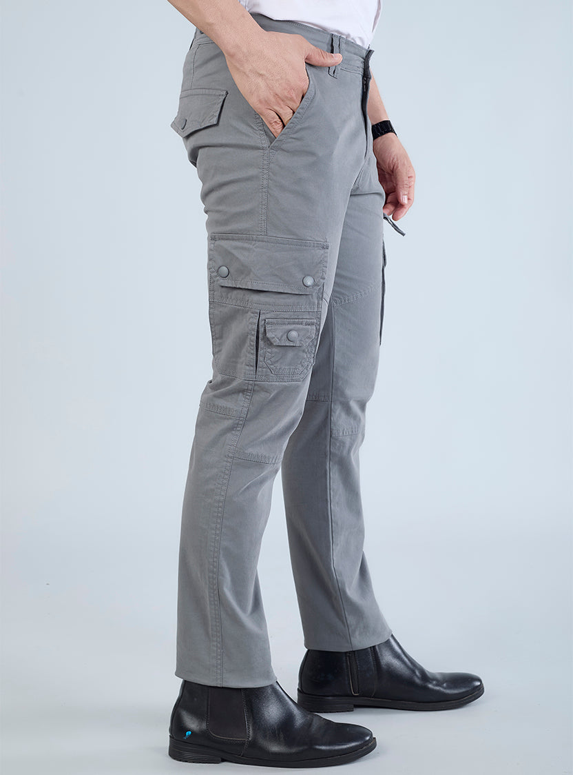 Men's Mid-Rise Cotton Cargo Pants