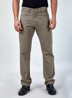 Olive Grey Baggy Fit Denim Jeans for Men